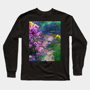 Flowers by a river Long Sleeve T-Shirt